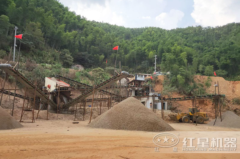 江苏客户时产100吨石子加工厂
